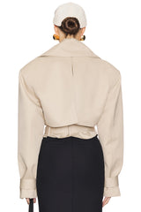 Tilly Oversized Cropped Trench