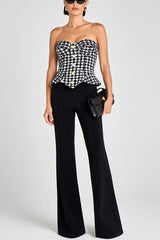 Clara Check Boucle Top