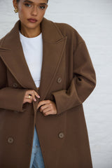 Mara Oversized Wool Trench