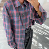 Chloe Oversized Plaid Shirt
