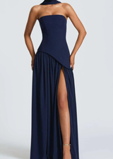 Serena Strapless Slit Maxi Dress