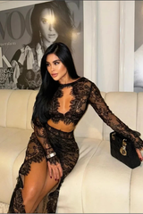 Seraphina Lace Cutout Maxi Dress