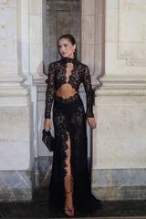 Seraphina Lace Cutout Maxi Dress