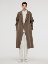 Cashmere Wool Unisex Wrap Coat GOELIA