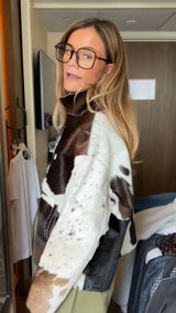 Nora Cowhide Print Jacket