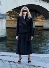 Isolde Faux Fur Belted Coat