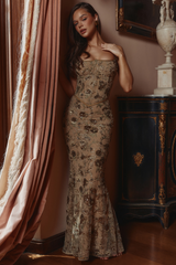 Naima Embellished Corset Gown