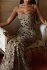 Naima Embellished Corset Gown