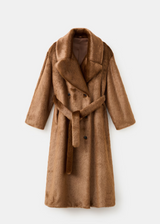 Isolde Faux Fur Belted Coat