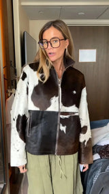 Nora Cowhide Print Jacket